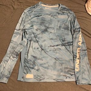 New Under Armour Fish DriFit Long Sleeve Tee Shirt